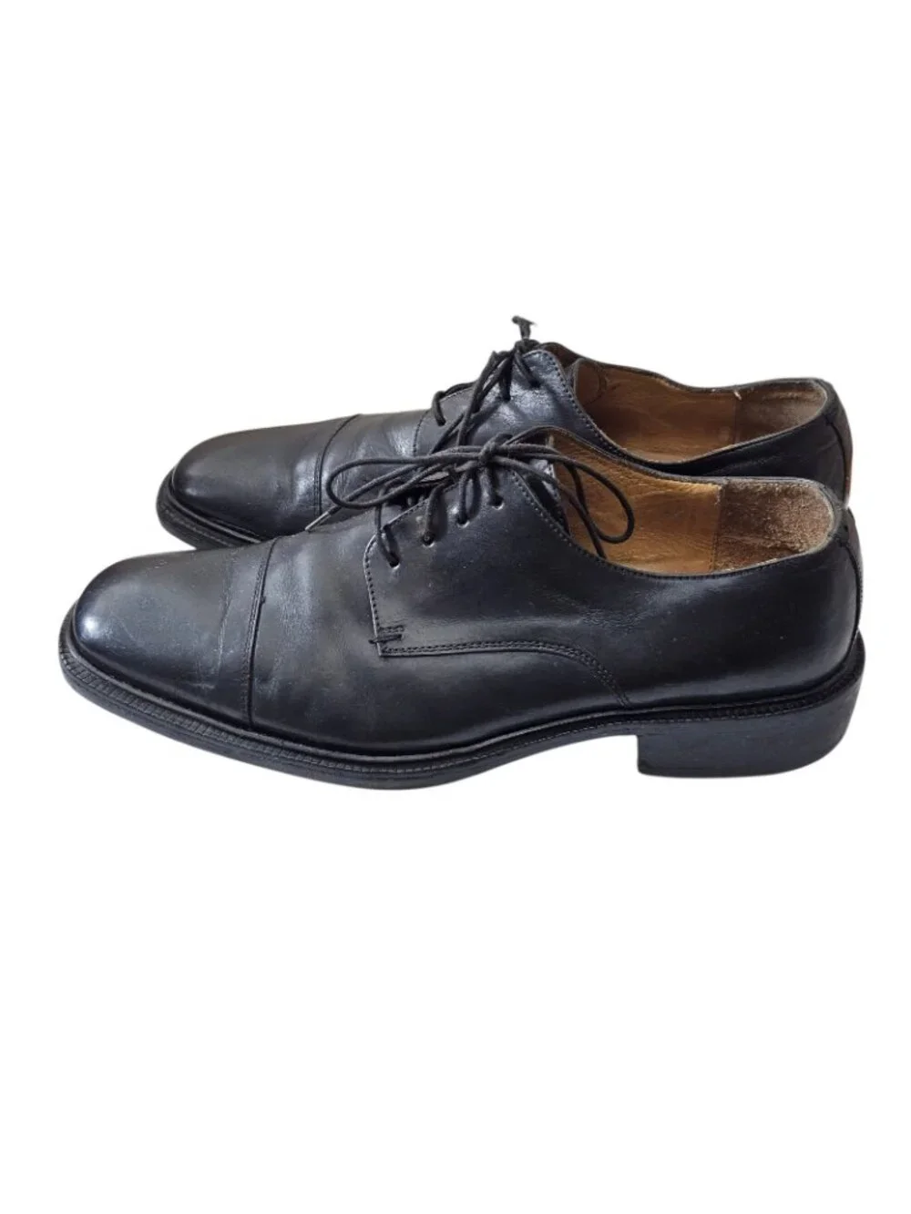 Coach Mens SZ 13 black Leather Oxfords Lace Up Work Shoes